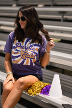 Load image into Gallery viewer, Purple and Gold Retro Tee
