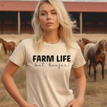 Load image into Gallery viewer, Farm life but boujee black font
