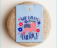 Load image into Gallery viewer, She loves Scentsy and America too
