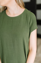Load image into Gallery viewer, Flatter Me Later Relaxed Dress in Moss
