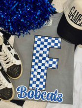 Load image into Gallery viewer, Custom Distressed Checkered Spirit Tee
