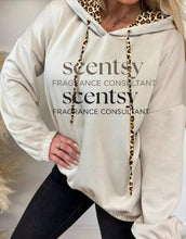 Load image into Gallery viewer, leopard accent hoodie
