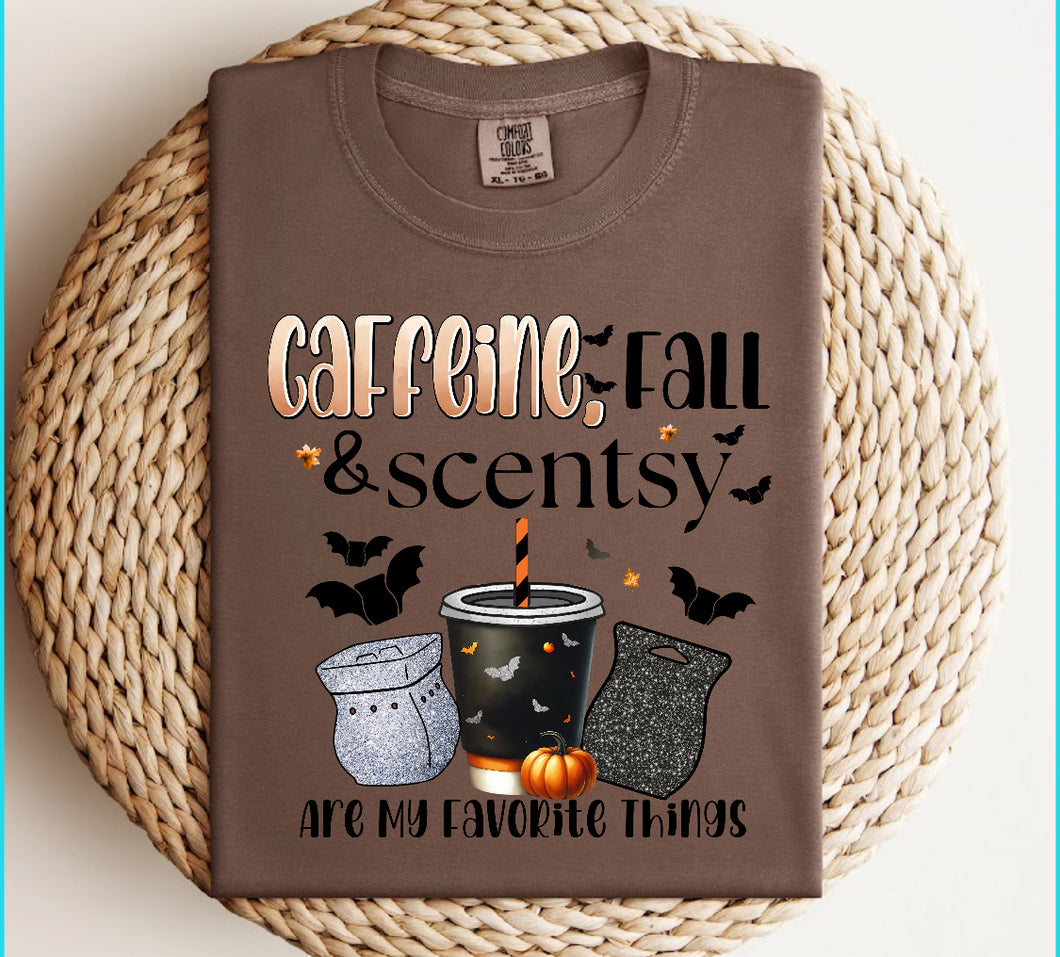 Caffeine, fall and Scentsy TEE NEW LOGO