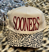 Load image into Gallery viewer, Sooners Leopard Hat
