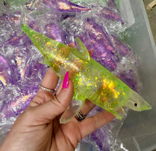 Load image into Gallery viewer, RTS Glitter Shark Squishy

