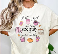 Load image into Gallery viewer, Just a girl who loves scentsy and sweater weather
