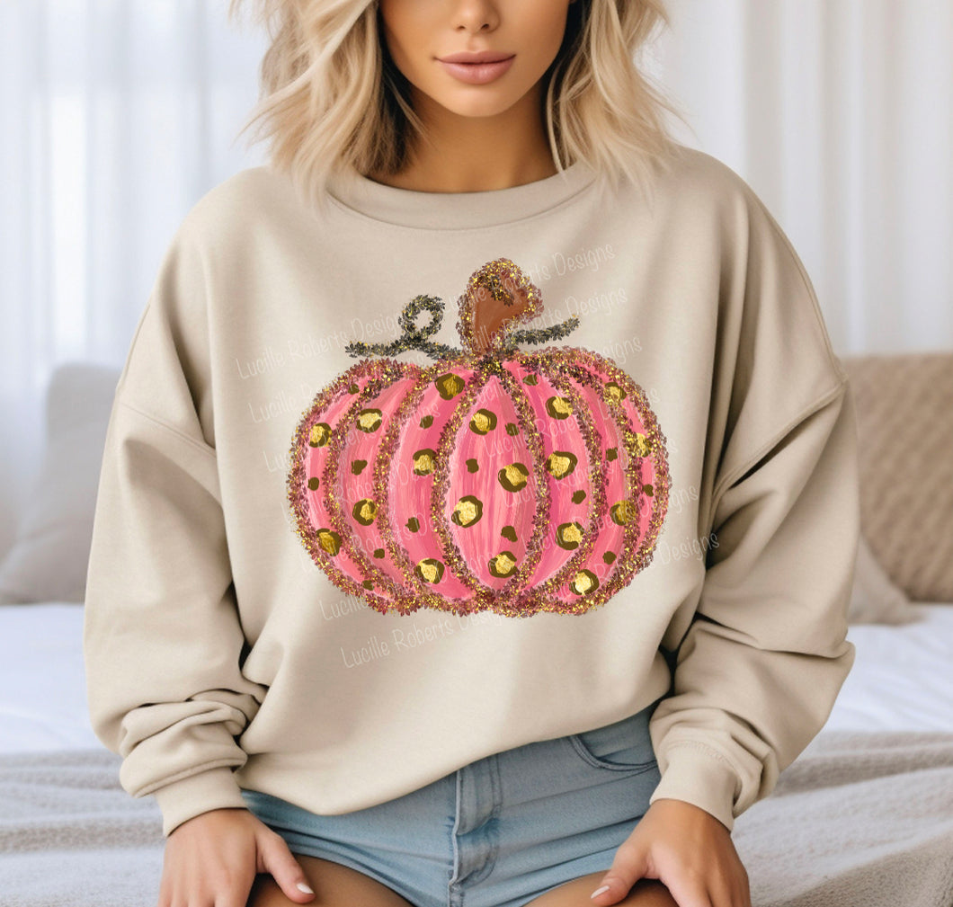 Pink fall pumpkin