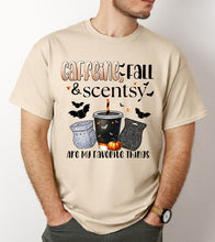 Load image into Gallery viewer, Caffeine, fall and Scentsy TEE NEW LOGO

