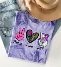 Load image into Gallery viewer, PEACE love SFR- comfort colors
