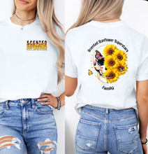 Load image into Gallery viewer, scented sunflower superstars - left chest full back
