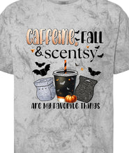 Load image into Gallery viewer, Caffeine, fall and Scentsy TEE NEW LOGO
