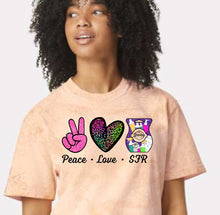 Load image into Gallery viewer, PEACE love SFR- comfort colors
