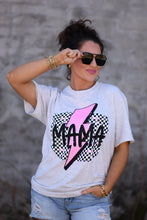 Load image into Gallery viewer, Neon Mama Checkered Bolt Tee
