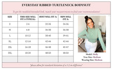 Load image into Gallery viewer, Emily Everyday Ribbed Turtleneck Bodysuit - Girl Code Couture
