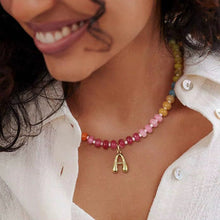 Load image into Gallery viewer, Rainbow Beaded Initial Necklace *PRE ORDER - CIJ SPECIAL* (Closing 07/27/2026)
