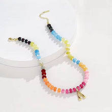 Load image into Gallery viewer, Rainbow Beaded Initial Necklace *PRE ORDER - CIJ SPECIAL* (Closing 07/27/2026)
