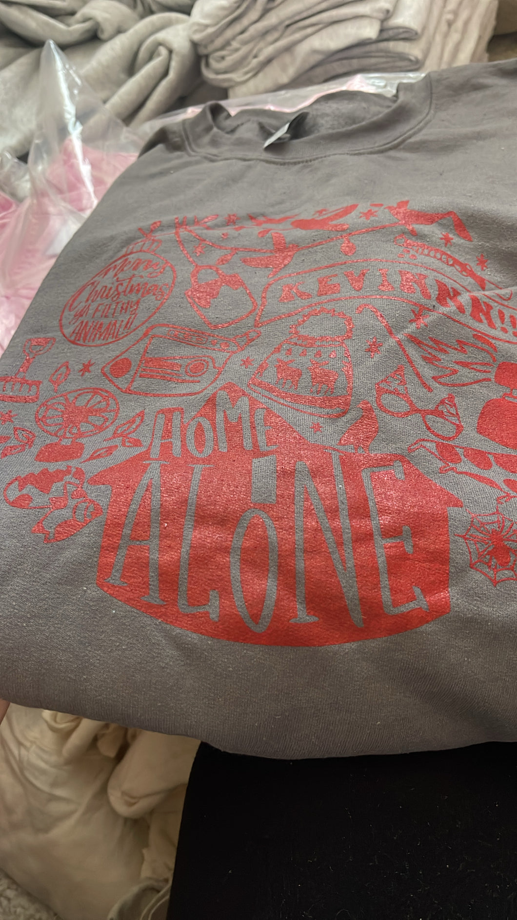 2XL home alone sweatshirt