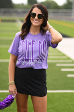 Load image into Gallery viewer, Purple Game Day Go Fight Win Tee
