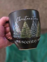Load image into Gallery viewer, Christmas trees and scentsy please coffee mug
