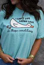 Load image into Gallery viewer, I CAN&#39;T LIVE LAUGH WORK IN THESE CONDITIONS CROP/TEE
