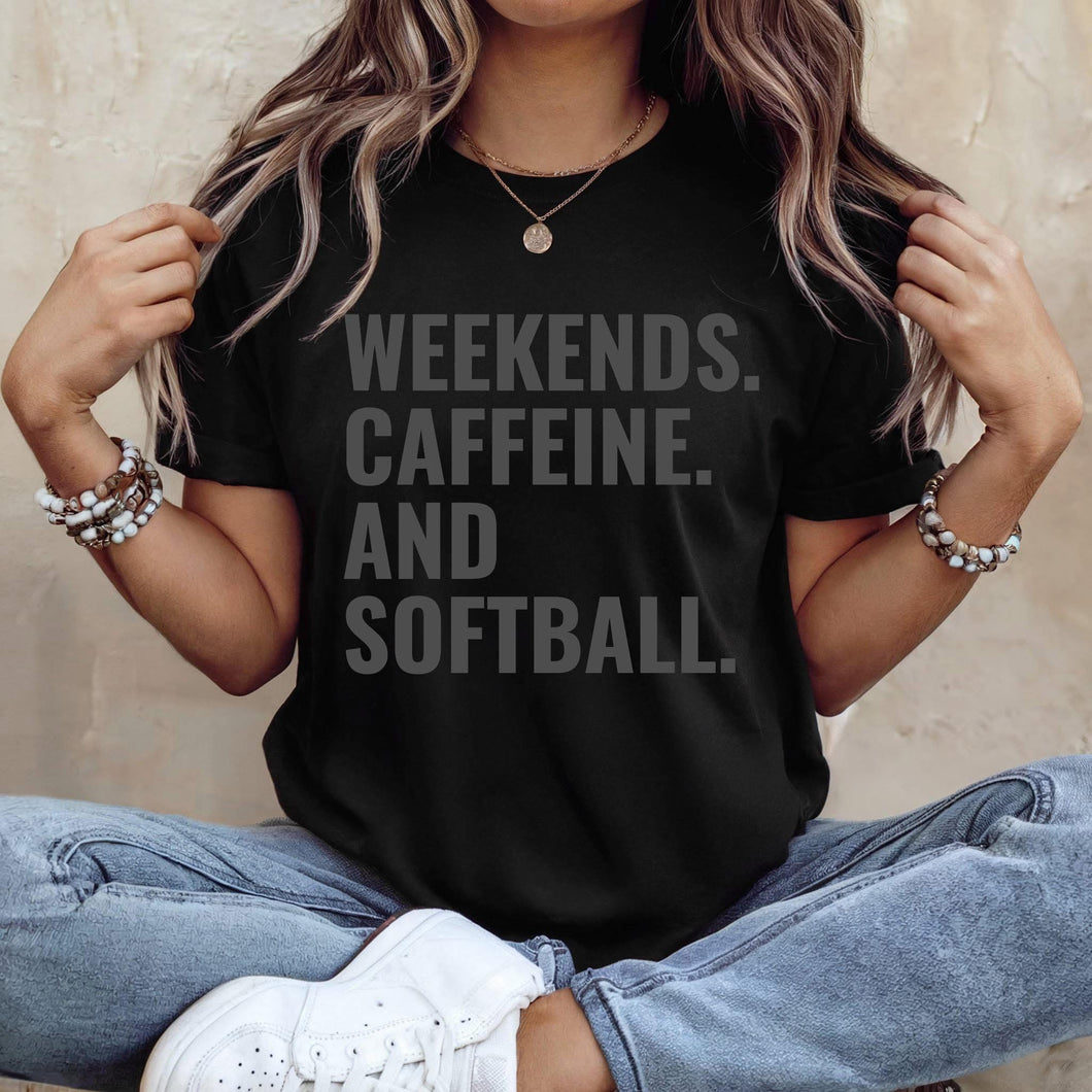 weekends caffeine and softball
