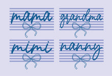 Load image into Gallery viewer, Custom Stripe Bow Tee **ANY NAME
