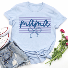 Load image into Gallery viewer, Custom Stripe Bow Tee **ANY NAME
