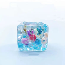 Load image into Gallery viewer, Blue Under The Sea Cube Squishy - READY TO SHIP
