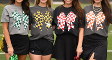 Load image into Gallery viewer, Custom Checkered Bow Spirit Tee
