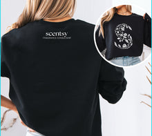Load image into Gallery viewer, SWEATSHIRT scentsy floral S on front with logo on back

