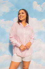 Load image into Gallery viewer, The Kathryn Button-Up, Striped Pink
