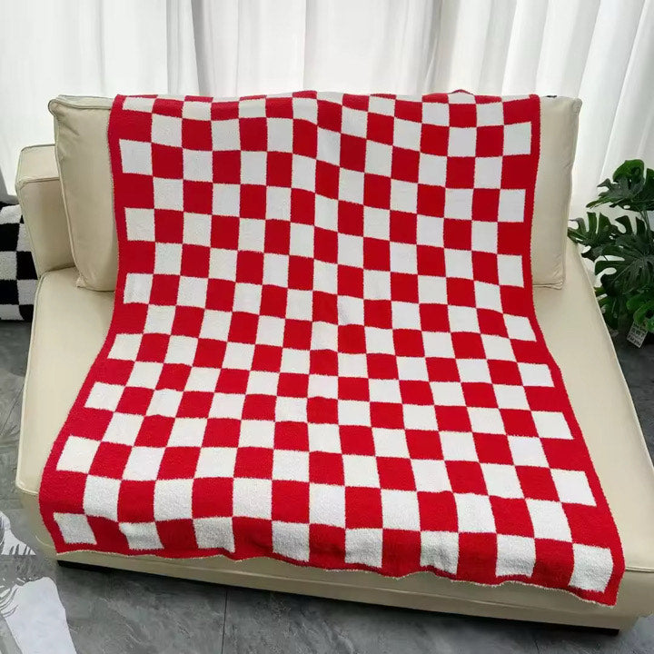 RTS Red Checkered Cloud Blanket
