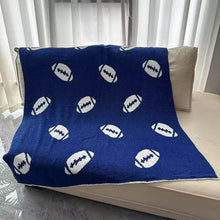 Load image into Gallery viewer, RTS Blue Football Cloud Blanket
