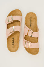 Load image into Gallery viewer, Jete Nubuck Double Buckle Slides in Blush
