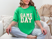 Load image into Gallery viewer, Game Day Kelly Green Graphic Tee in Multiple Colors
