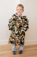 Load image into Gallery viewer, Kids Oversized Hoodie Blanket in Camo
