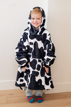 Load image into Gallery viewer, Kids Oversized Hoodie Blanket in Cow
