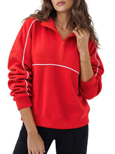 Load image into Gallery viewer, PREORDER: Piped Quarter Zip Pullover  7.20.26
