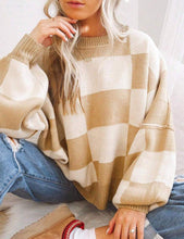 Load image into Gallery viewer, PREORDER: Cozy Checker Sweater 8.10.26
