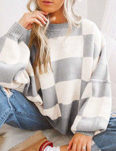 Load image into Gallery viewer, PREORDER: Cozy Checker Sweater 8.10.26
