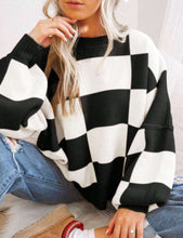 Load image into Gallery viewer, PREORDER: Cozy Checker Sweater 8.10.26

