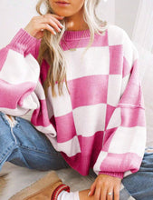 Load image into Gallery viewer, PREORDER: Cozy Checker Sweater 8.10.26
