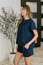 Load image into Gallery viewer, Love on the Loose Quilted Top in Navy
