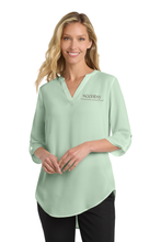 Load image into Gallery viewer, Scentsy Embroidered 3/4-Sleeve Tunic Blouse
