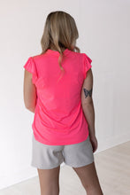 Load image into Gallery viewer, The Nicole V-Neck Top, Neon Pink
