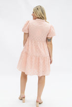 Load image into Gallery viewer, V-Neck Checkered Dress, Pink

