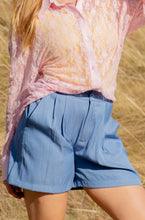 Load image into Gallery viewer, Trouser Shorts, Chambray
