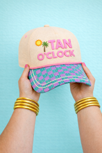 Load image into Gallery viewer, "Tan O'Clock" on Tan Cap with Patch Work
