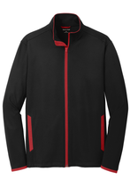 Load image into Gallery viewer, Sport-Wick Stretch Contrast Full-Zip Jacket

