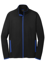 Load image into Gallery viewer, Sport-Wick Stretch Contrast Full-Zip Jacket
